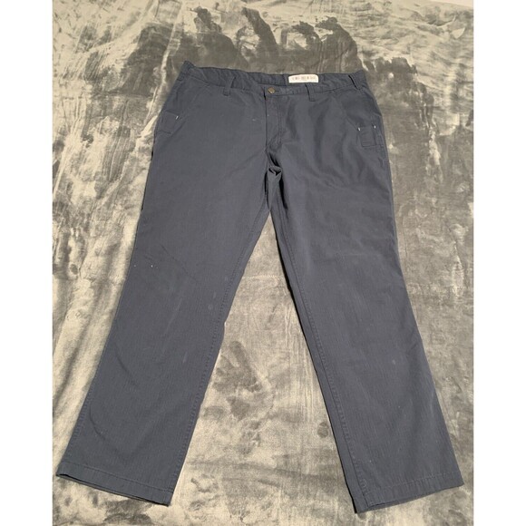 Carhartt Pants Mens 40x32 Navy Blue Rugged Flex Rip Stop 74533-20‎ Relaxed Flaw - Picture 1 of 16